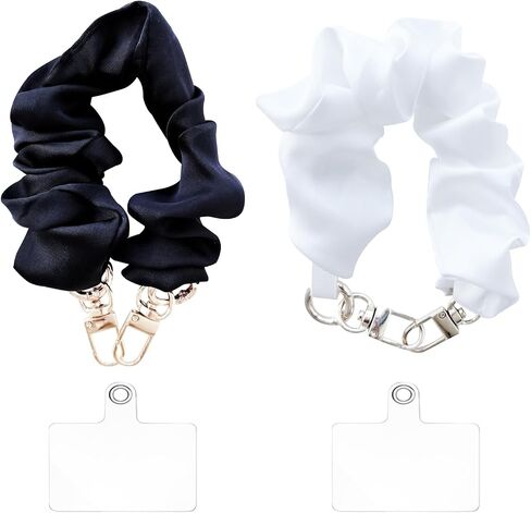 Cell Phone Charm for Women, Pearl Beaded Phone Lanyard Crossbody Cell Phone Detachable Wrist Strap,Chain Wristlet with 2 Pack Phone Tether Tab for Shopping Traveling Party Walk Gift in Saudi Arabia