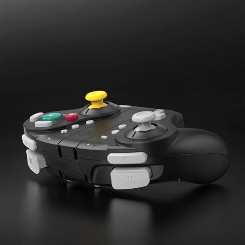 NYXI Wizard GameCube Switch Controller for Switch/Switch OLED ، جهاز تحكم اللاسلكي اللاسلكي مع فرافع التحكم في القاعة ، الزناد القابل للبرمجة ، الزناد الميكانيكي ، جيررو 6 محاور ، توربو واهتزاز in Kuwait