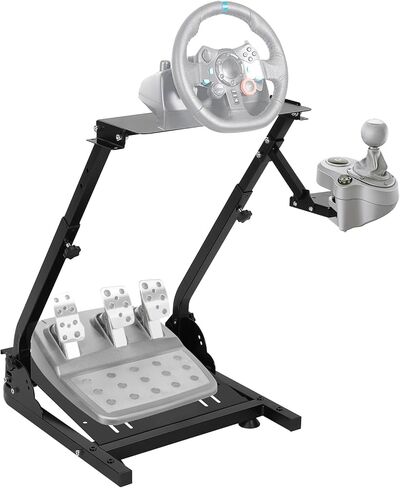 Garveehome Racing Teadering Wheel Stand ، قابلة للتعديل وقابلة للطي ، قابلة للتعديل ، متوافق مع G25/G27/G29/G920 ، حامل محاكاة السباق in Kuwait