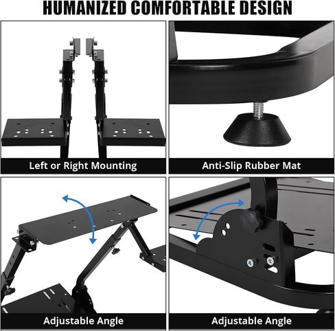 Garveehome Racing Teadering Wheel Stand ، قابلة للتعديل وقابلة للطي ، قابلة للتعديل ، متوافق مع G25/G27/G29/G920 ، حامل محاكاة السباق in Kuwait