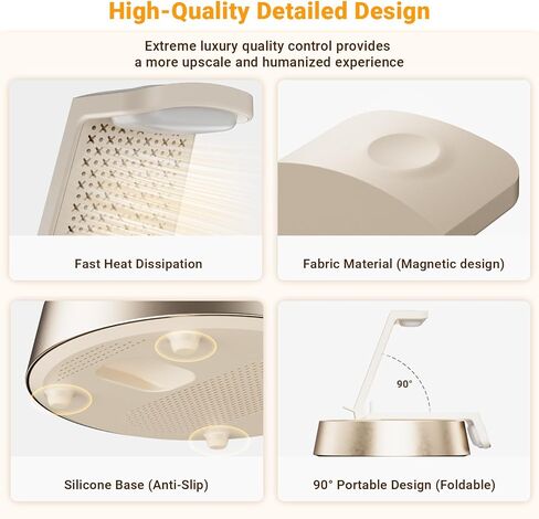 Alarm Clock with Wireless Charger for Bedrooms, Mag-Safe Charger with Night Light Bluetooth Speaker, Wireless Charger Dock Station for iPhone 16 15 14 13 12 11 Pro Max, Apple Watch, AirPods Pro in Saudi Arabia