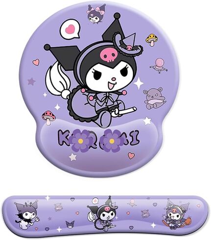 مجموعة دعم معصم وسادة الماوس من Kitty ، Mousepad مع قاعدة PU غير القابلة للانزلاق ، وسادة الماوس من الهلام 3D كيتي مع راحة معصم للمكتب ، والألعاب ، والكمبيوتر (WMP-Kur) in Kuwait