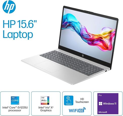 HP 15.6 HD شاشة اللمس كمبيوتر محمول | 10-core Intel Core I5-1235U | Intel Iris XE Graphics | 32 جيجابايت ذاكرة الوصول العشوائي | 1TB SSD (512GB PCIE SSD WITHP P500 512GB SSD) | Wi-Fi 6e | عمر بطارية طويل | فوز 11 المحترف in Kuwait