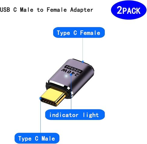مستقيم USB C ذكر إلى موسع محول أنثى. نوع C مقرن مع PD 240W 40 جيجابت في الثانية 8K/60Hz فيديو متوافق مع Thunderbolt 4/3 ، MacBook Pro/Air ، الكمبيوتر المحمول ، الكمبيوتر اللوحي ، الهاتف ، الهاتف in Kuwait