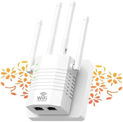 WIFI Range Extender Signal Signal Booster حتى 12880 قدمًا مربعًا و 105 أجهزة ، تمديد نطاق WiFi Amplifier WiFi ، معزز إشارة WiFi للمنزل ، متكرر على الإنترنت مع منفذ Ethernet in Kuwait