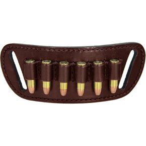 Daltech Force .38/.357 Caliber Cartridge Loop Holder Belt Slide Holster - CCW - Concealed Carry - Ammo Loop - Bullet Loops - Mag Holster
