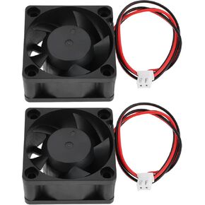 SING F LTD 2 Pcs DC 12V Brushless 2-Pin Fan 40x40x20mm Cooling Fan Bearing Cooling Fan for Computers CPU Cooling 3D Printers and Lasers Black