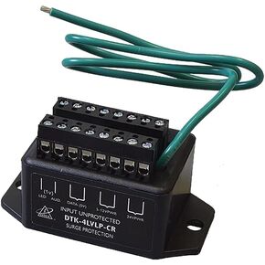 DITEK DTK-4LVLPCR 1 Pair Each, 12V Power, 1V Signal, 24V Power, 4 Pair Card Reader Surge Protector, 5V Data
