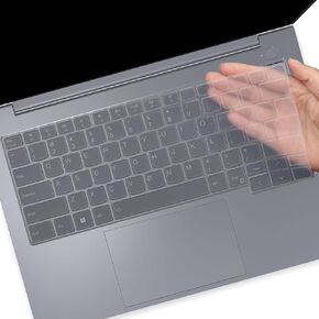Keyboard Cover for 2024 2023 Lenovo ThinkBook 14 G6 G7 14 Inch Laptop, US English Layout Keyboard Cover Skin Protector -Clear