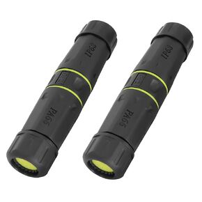MEIRIYFA Waterproof Cat7 RJ45 Coupler Female to Female Ethernet Connector Adapter Shielded IP68 10GB Outdoor LAN Connector Pass Through for Cat7/Cat6/Cat6A/Cat5/Cat5e Cable - 2Pack