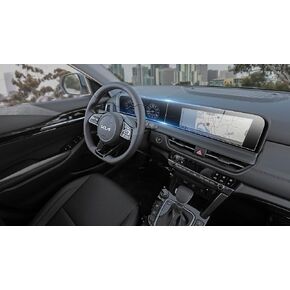 ZFM Tempered Glass Screen Protector for 2024 Kia Seltos 10.25 Dual Panoramic Display - 2024 Seltos Accessories, clear