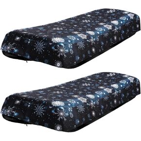 2 Pcs Ice Fishing Sled Travel Cover Snowflake Ice Fishing Sled Accessories Winter 600d Oxford Cloth Transport Cover Protects