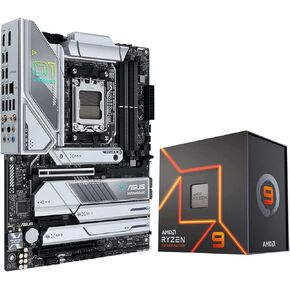 MICRO CENTER AMD Ryzen 9 7900X 12-Core 24-Thread Unlocked Desktop Processor with ASUS Prime X670E-PRO WiFi Socket AM5 ATX Motherboard