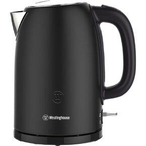 Westinghouse 1.7L Electric Kettle, Fast Boiling Stainless Steel Kettle with Auto Shut-Off, Strix Controller & 360° Rotational Base, Water Level Window & Removable Filter for Tea, Coffee & More