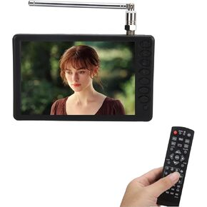 Portable TV, Pocket Mini Digital ATSC Car Television, 1080p 5 Inch, with 1500mAh Rechargeable Battery, Support USB, TF Card, U Disk, for Outdoor Travel Camping
