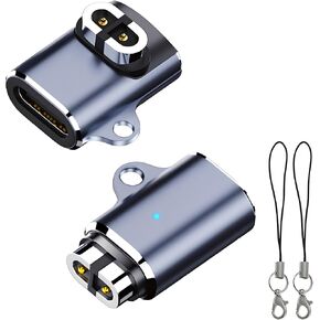 sweguard USB Type-C Shokz Headphone Charger Adapter 2 Pack, USB-C Charging Magnetic Converter for AfterShokz Aeropex, Shokz OpenRun, OpenRun Pro, OpenRun Mini, OpenComm Without Charger Cable