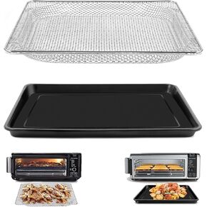 Air Fryer Replacement Tray for Ninja Foodi SP101 Digital Air Fryer Countertop Oven, Air Fryer Plate Crisper Plate Rack Accessories Replacement Parts Tray for Ninja Foodi SP100 SP1001C SP201