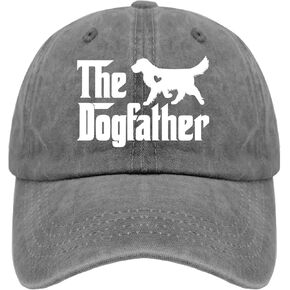 Golden Retriever Cap The Dogfather Baseball Caps, Vintage Dad Hats for Men
