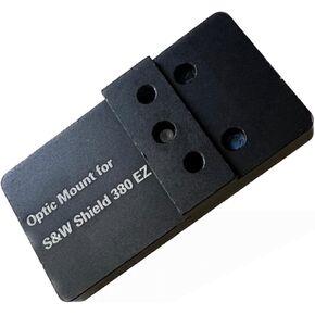 Optic Mounting Plate for Smith & Wesson M&P 380 Shield EZ-Compatible with ADE Spike/NUWA, JPOINT, Swampfox Sentinel,407K/507K, Leupold Deltapoint Pro Micro Red Dot Sight…