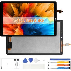 LCD Display for TCL Tab 8 4G - for TCL Tab 8 4G Screen Replacement for TCL Tab 8 4G LCD Display 9132g 9132x 9132x2 9048S LCD Touchscreen Digitizer Panel Glass Full Assembly with Tools
