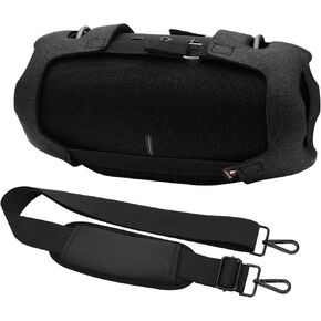 TXEsign Travel Carrying EVA Case for JBL Xtreme 4 Portable Speaker, EVA Case Replacement Protective Cover Carrier Holder with Adjustable Shoulder Strap (Black)