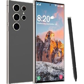 C23 Ultra 5G Unlocked Smartphone,8GB+512GB Fully Unlocked Cell Phone for Android 13 Unlocked Cell Phone 6.8" HD Screen Battery 6800mAh,48MP+108MP Camera/Dual SIM/Fingerprint Lock/Face (Orange)