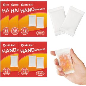 Hot Hand Warmers Disposable - Up to 12 Hours of Heat, Air Activated Heat Packs for Hands, Hot Packs for Hands, Hot Warmers, Natural Odorless Instant Warmer Winter Warmers, 5 Pair Value Pack