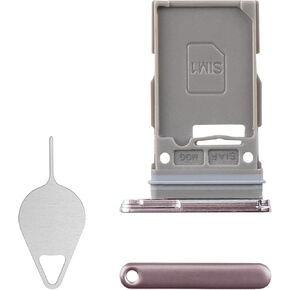 for Samsung Galaxy S23 Sim Card Tray Replacement (Single SIM Version) Lavender Card Tray Slot Holder Bracket Adapter with Needle Ejector for S23 SM-S911U SM-S911U1
