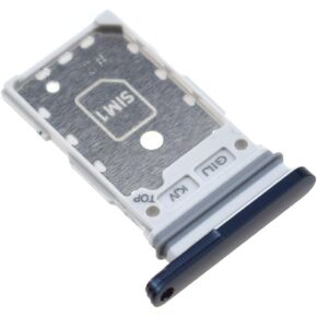 Dual SIM Card Tray for Samsung Galaxy S21 FE 5G SM-G990B SIM Card Holder for SM-G990B SIM Card Slot Replacement for SM-G990U SM-G990U1 Dark Blue