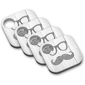 MightySkins Protective Vinyl Skin Decal (4 Pack) Compatible with Tile Key Finder Phone Finder wrap Cover Sticker Skins Hipster