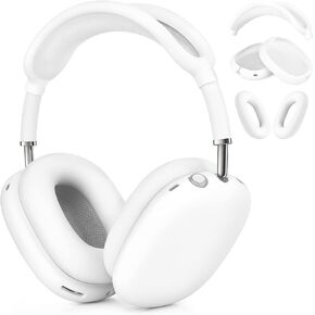 Maxjoy AirPods Max Case - Soft Silicone Ear Cups Cover, Ear Pad Case, Headband Cover - Anti-Scratch Protective Accessories for Apple AirPods Max Headphones, Rose Red in Saudi Arabia