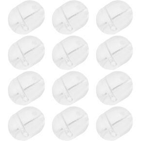 200Pcs Fishing Beads 3x5mm/4.7x6mm/5x8mm Double Cross Hole Beads Fishing Bait Stopper Beads Fishing Lures Fishing Terminal Tackle Hook Beads, Tranparent