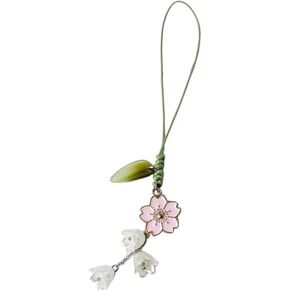 Pink Cell Phone Strap Flower Phone Charm, Cute Keychain Lanyard String Charm, Car Keychain, Cell Phone Charms, Hanging Car Pendants Decor Accessories, Cell Phone Charms, Car Keychain