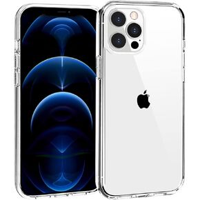 TENOC Phone Case Compatible with iPhone 12 Pro Max, Clear Case Shockproof Protective Bumper Slim Cover for 6.7 Inch