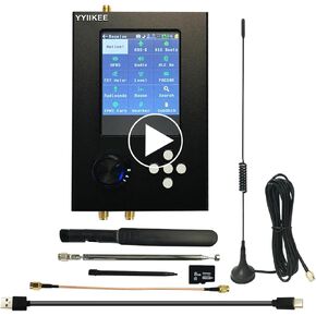 Portapack H2 1MHz-6GHz SDR Radio Transceiver with Capture & Replay 3.2" TFT Toucing Screen Aluminum Alloy Shell Built-in Rechargable Battery
