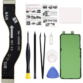 for Galaxy S21 Ultra Main Flex Cable Ribbon Replacement Repair Part, Compatible with S21 Ultra 5G SM-G998U, with Toolkit, Instruction