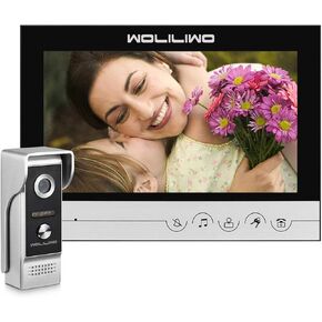 9inch Wired Video Intercom System with Camera and Monitor Doorbell,Doorbell Camera with Monitor Supports Unlocking,Monitoring,Dual-Way Intercom for Villa Home Office Apartment