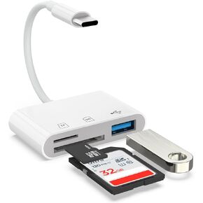 Sd Card Reader for Android, USB C SD Card Reader for iPhone 15/16, SD Card Reader USB C, Sd Card Adapter, USB C SD Card Reader, Memory Card Reader