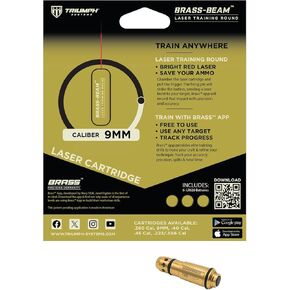 Triumph Systems Brass Beam Dry Fire Training Laser, 9mm