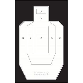 Official USPSA/IPSC Cardboard Shooting Targets, Competition Torso Target, Paper Silhouette, Rifles, Handguns, & Shotguns