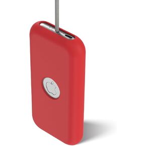 Vision Pro Battery Case, Soft Silicone Protective Cover for Apple Vision Pro Power Supply, Dust-Proof Drop-Proof VR Protector Cover, VR Accessories (Red)