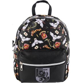 Fast Forward Harry Potter 10 inches Mini Backpack, black/white, allover print