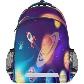 حقبة ظهر Galaxy Planet Bookbag - مقاوم للماء خفيفة الوزن في مرحلة ما قبل المدرسة حقيبة الظهر Daypack Daypack في الهواء