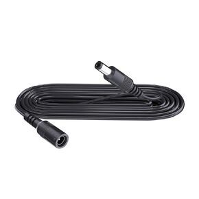 Security-01 5M 16FT DC Power Extension Cable 5.5mm x 2.1mm,for CCTV Camera IP WiFi Camera,DVR,LED Strip,DC Power Supply Adapter Extender Cable,Black