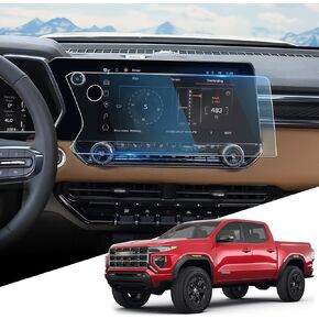 For 2025 GMC Canyon Screen Protector - (2PCS) 2023-2025 Canyon (AT4/Denali/AT4X/Elevation) 11.3+11.3 Inch Screen Protector 2023 2024 2025 Canyon Accessories 9H Hardness Tempered GlassAnti Scratch- HD