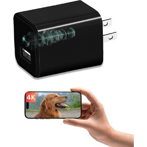 XXAXX 4K Ultra HD WiFi Camera, Stream to Phone, Motion Detection, SD Card Slot, Phone App, Video-Only