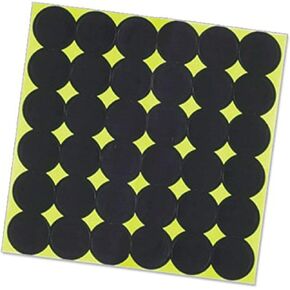 BIRCHWOOD CASEY Shoot-N-C 1" Black Repair Pasters for Shooting Targets - Highly Visible Instant Feedback Self-Adhesive Reactive Targets for Indoor & Outdoor Shooting - 432 Targets
