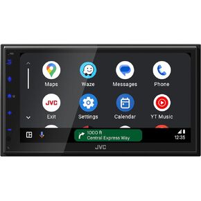 JVC KW-M690BW 6.8" Capacitive Touchscreen Car Stereo – Wireless Apple CarPlay & Android Auto, Bluetooth, USB Mirroring, 13-Band EQ
