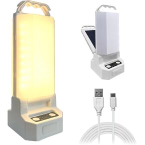 Solar Powered LED Portable Camping Lantern 4500mAh Rechargeable 1000 Luminaid 6500K Waterproof and 4 Brightness Dimmable, Ideal Camping Lights for Home Power Outages, Outdoor Survival Gear