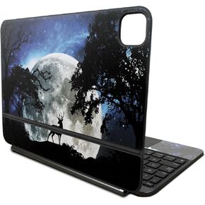 Skin Compatible with Apple Magic Keyboard for iPad Pro 11‑inch (M4) 2024 - Moonlight Deer - Premium 3M Vinyl Protective Wrap Decal Cover - Easy to Apply | Crafted in The USA by MightySkins